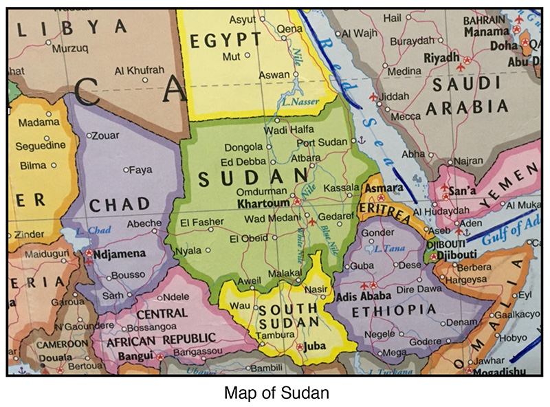 sudan map